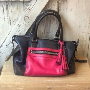 Coach - Gently used leather color block bag.